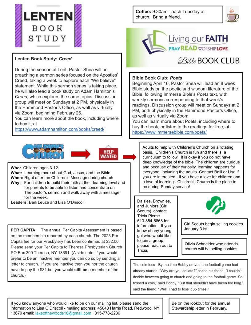 February 2023 Newsletter Page 2